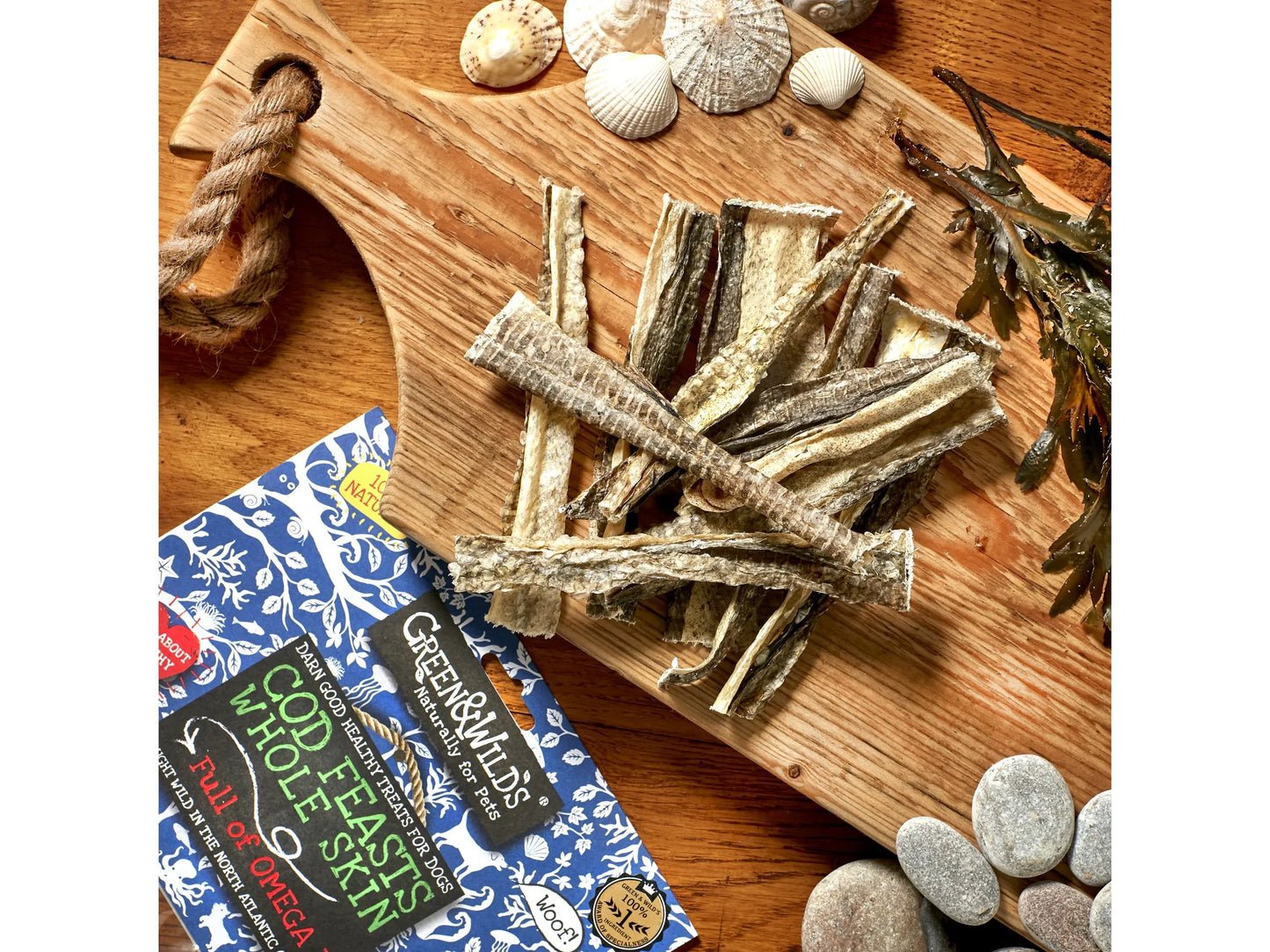 Green and Wild's Cod Feasts Whole Skin, 50g