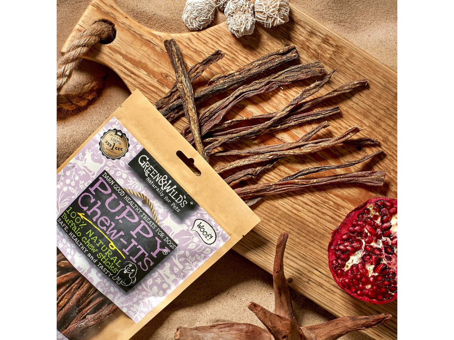 Green and Wild's Puppy Chew-its, 80g