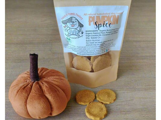 Limited Edition All Natural Pumpkin Spice Cookies 65g (grain free vegan recipe)