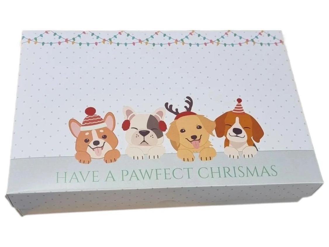 'Merry Woofmas' Handmade Grain Free Dog Treat Christmas Box