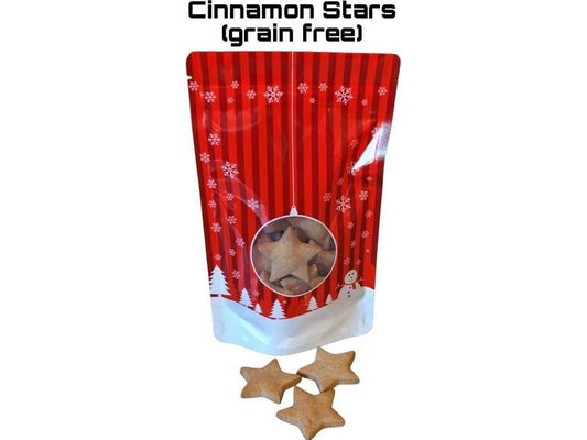 Cinnamon Stars (Grain Free) Festive Treat Pouch 70g