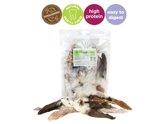 JR Pet Products Rabbit Ears with Hair 100g