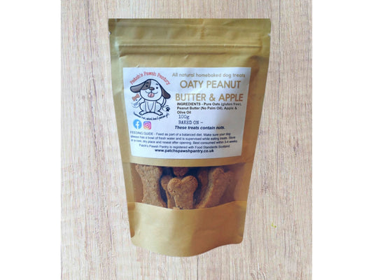 Oaty Peanut Butter & Apple 100g (Wheat Free & Vegan Friendly)