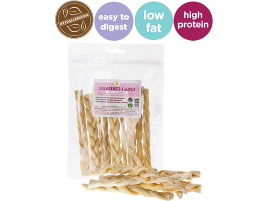 JR Pet Products Braided Lamb 100g