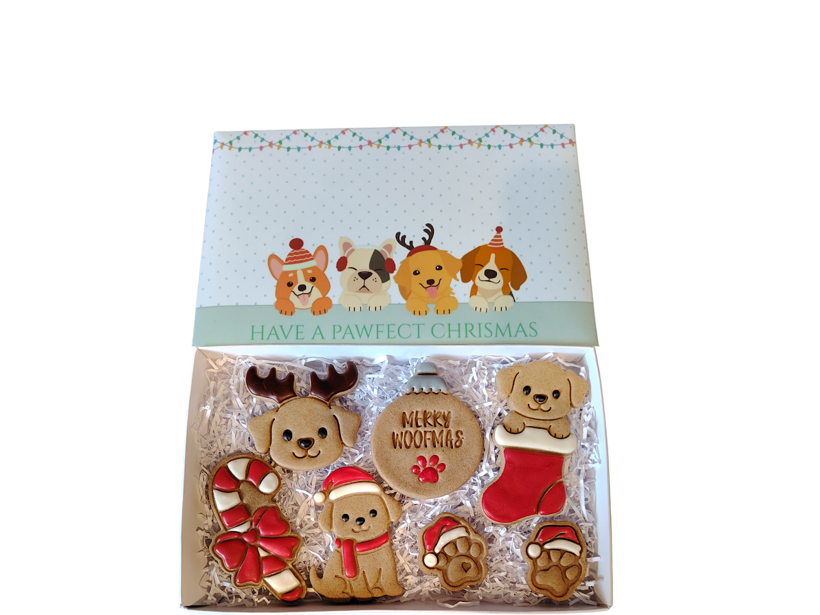 'Santa Paws' Handmade Grain Free Dog Treat Christmas Box