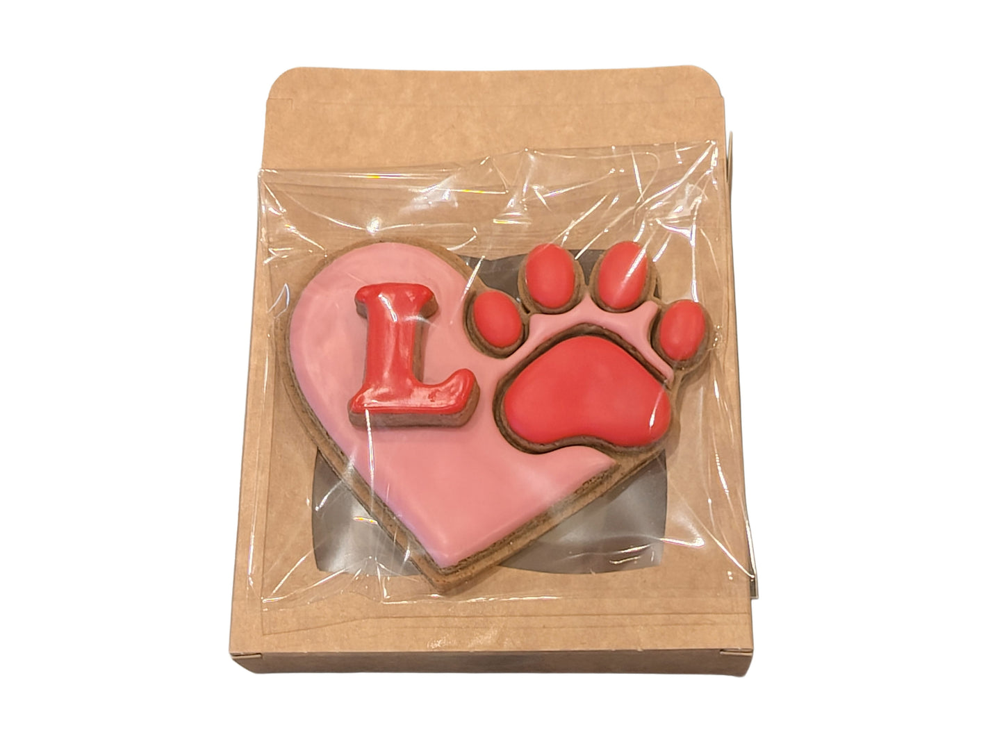 Love Letter XL Personalised Handmade Grain Free Dog Biscuit
