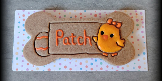 Large Personalised Easter Bone Handmade Grain Free Biscuit